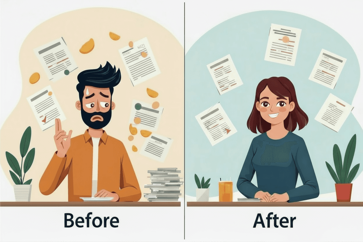 Business transformation from stressed compliance management to organized, AI-powered compliance automation